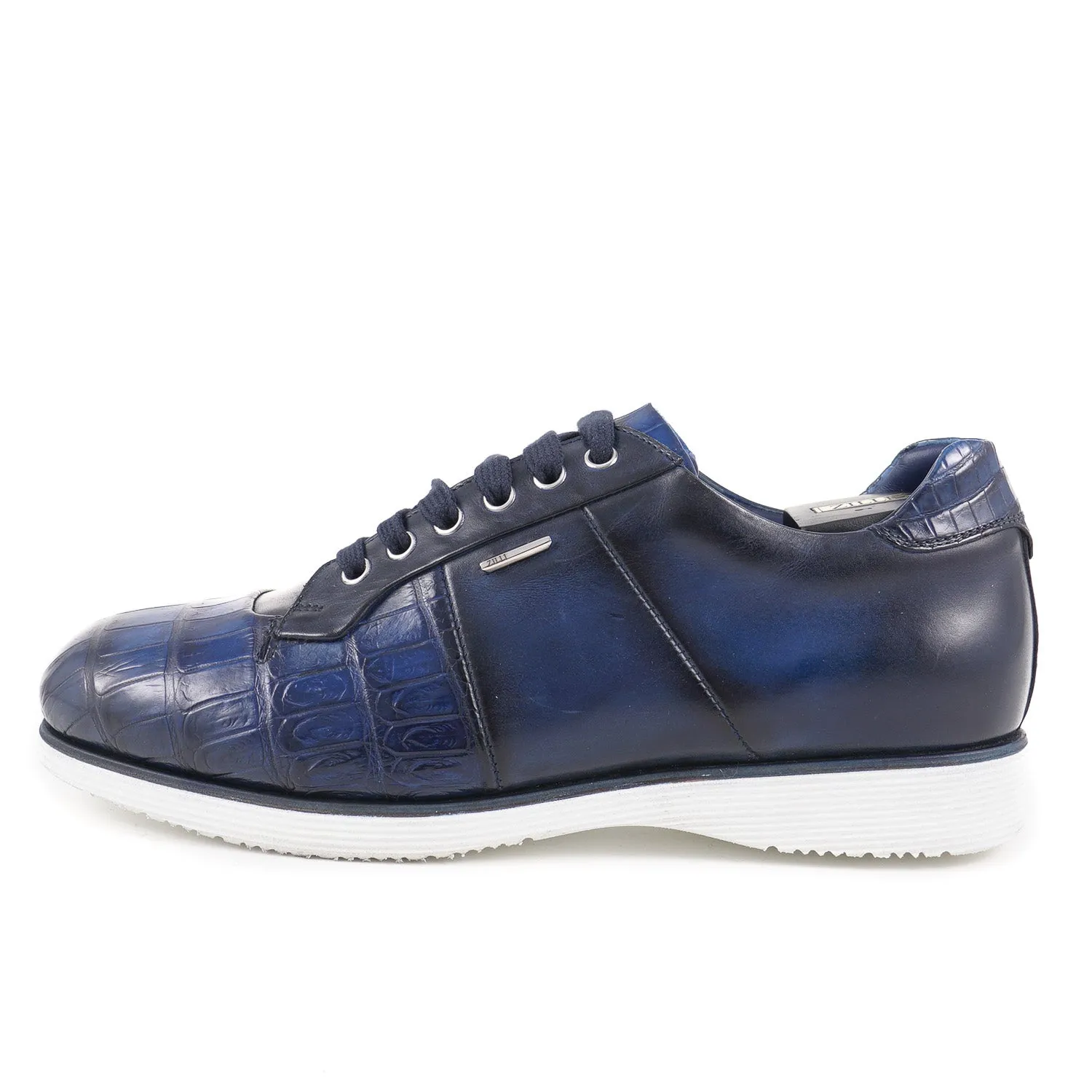 Zilli Crocodile and Calf Leather Sneakers